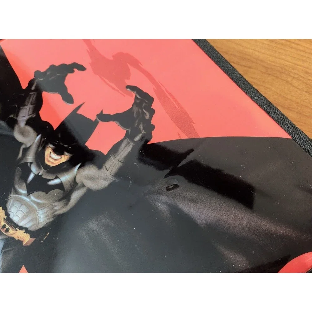 Batman Begins DC Comics 3 Ring Zip Vinyl Back To School Notebook Binder NWT